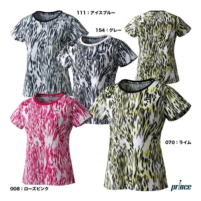 プリンス prince テニスウェア レディス ゲームシャツ WS3054