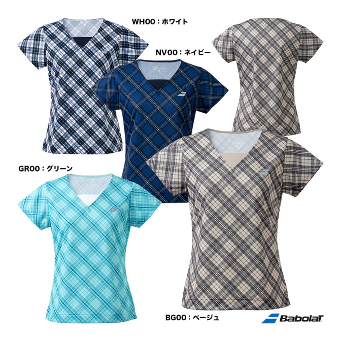バボラ BabolaT テニスウェア レディス PURE ショートスリーブシャツ