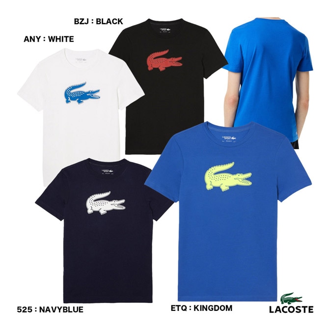 ラコステ LACOSTE テニスウェア メンズ コットンブレンドウルトラドライロゴプリントTシャツ TH2042-99