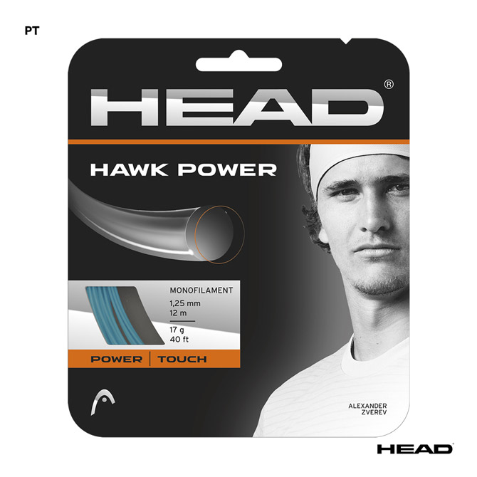 のんページ ヘッド HEAD テニスガット 単張り ホーク パワー（HAWK POWER） 125 PT