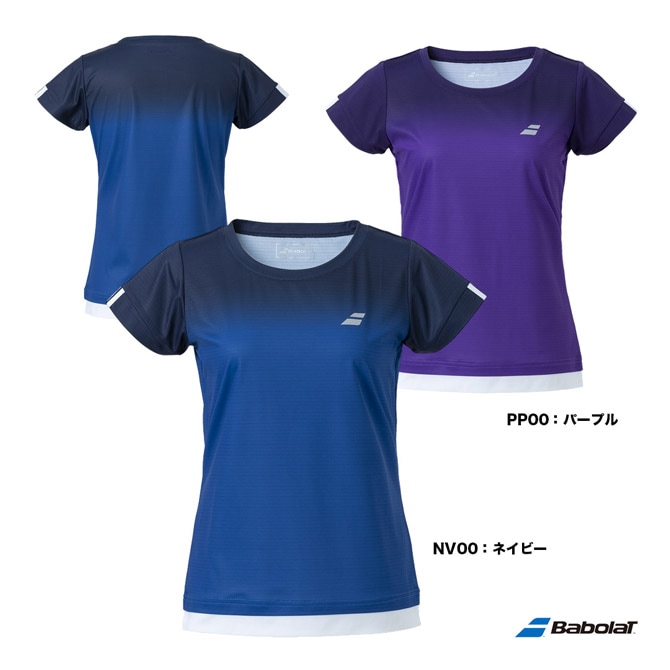 バボラ BabolaT テニスウェア レディス CLUB ショートスリーブシャツ
