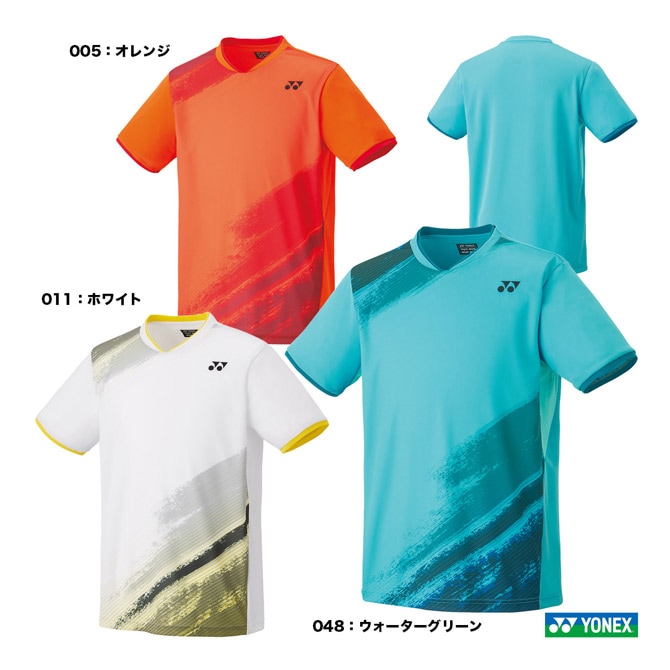 YONEX テニスウェアセット ホワイト/グリーン L ヨネックス YONEX テニスウェア ユニセックス ゲームシャツ（フィット