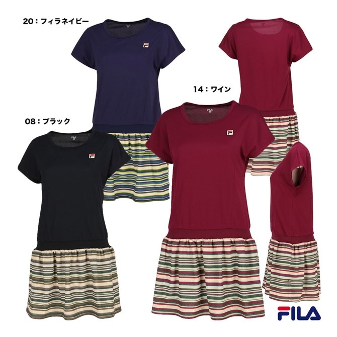 FILA 花柄ワンピース　テニス フィラ FILA テニスウェア レディス ワンピース VL2695