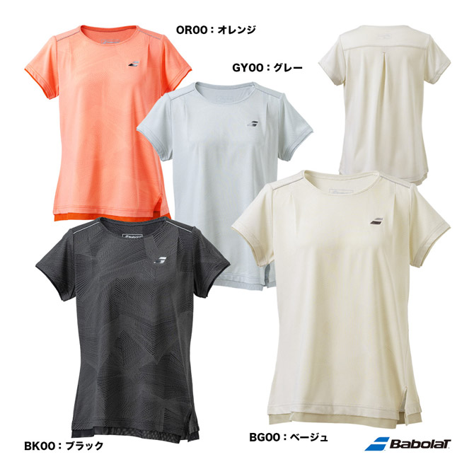 Babolat テニスウェア セットアップ　TシャツMショートパンツ L バボラ BabolaT テニスウェア レディス VS ショートスリーブシャツ