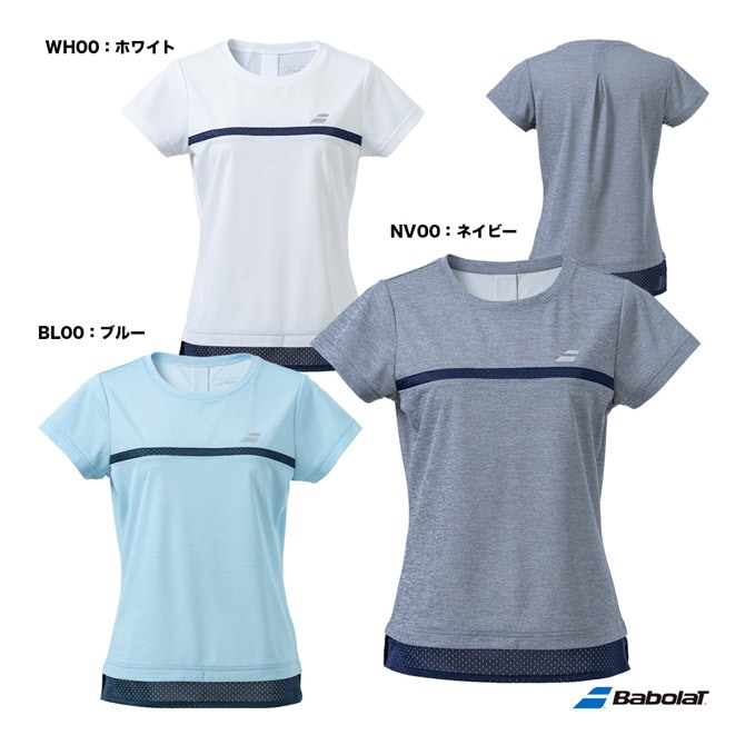 バボラ BabolaT テニスウェア レディス PURE ショートスリーブシャツ