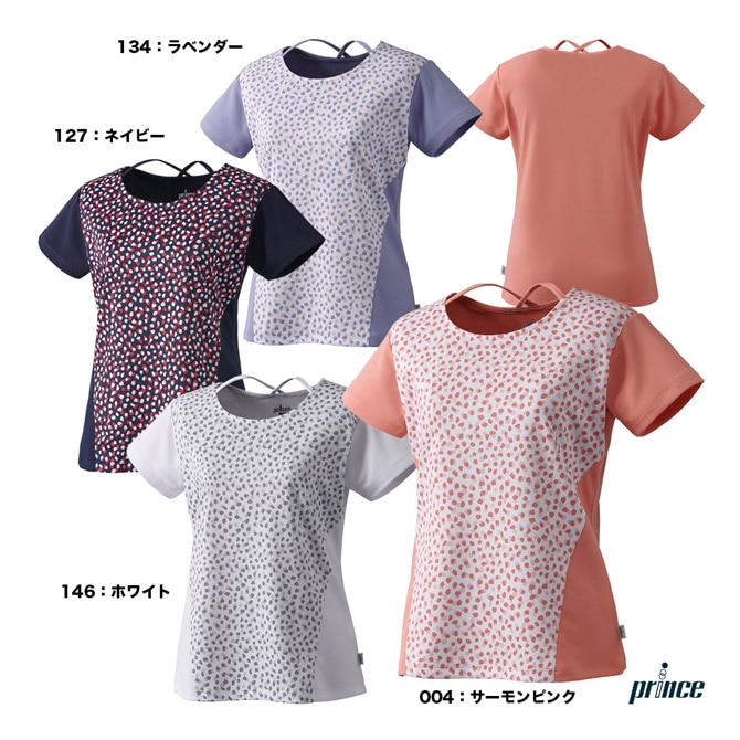 プリンス prince テニスウェア レディス ゲームシャツ WS4054