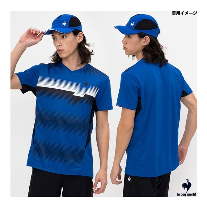 ルコックテニスウェア　Ｌsize ルコックスポルティフ LCS テニスウェア メンズ グラデーション