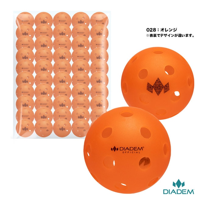 ダイアデム DIADEM ピックルボール オフィシャル ピックルボール インドア用 50個入 OFFICIAL PICKLEBALL INDOOR BAL  50PK TPB008