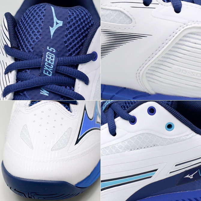 ミズノテニスシューズ MIZUNO ミズノ ソフトテニスシューズ WAVE EXCEED 5 WIDE OC