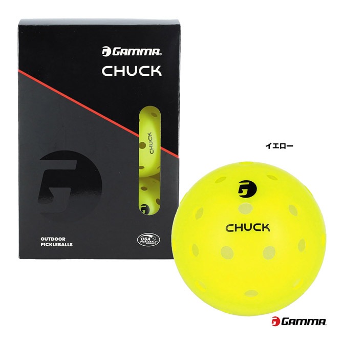 ����� GAMMA �ԥå���ܡ��� ����å� �����ȥɥ��ܡ��� 6�� CHUCK OUTDOOR BALL 6P 1E805865