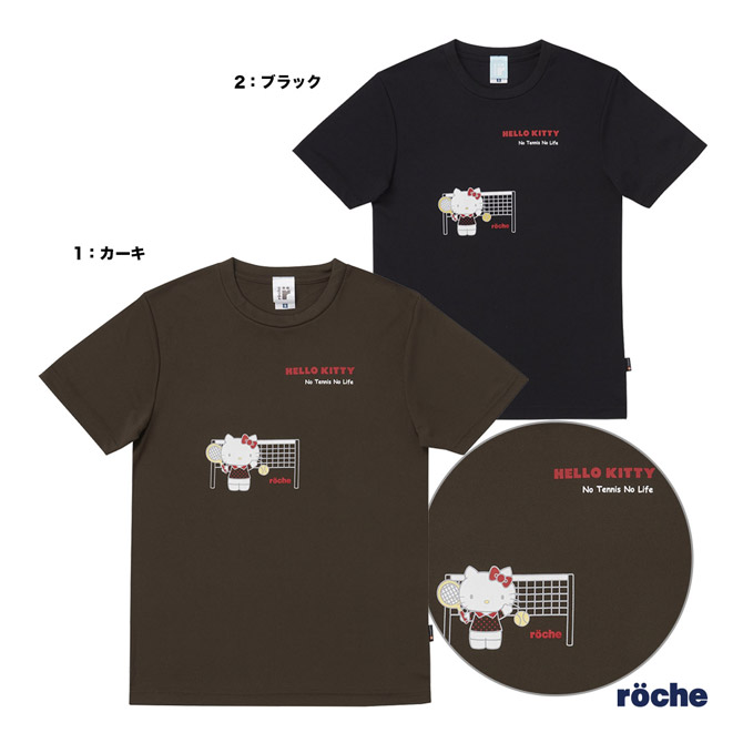 ローチェ roche テニスウェア ユニセックス サンリオキャラクターズ×roche コラボTシャツ S0010 ハローキティ