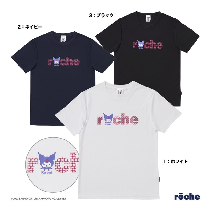 ローチェ roche テニスウェア ユニセックス サンリオキャラクターズ×roche コラボTシャツ S0013 クロミ