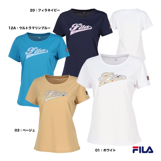 フィラ FILA テニスウェア レディス アップリケTシャツ VL2926