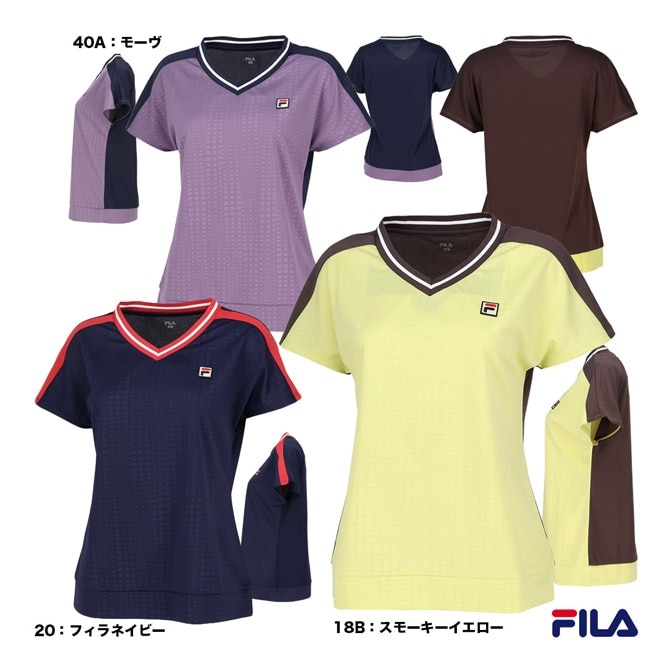 フィラテニスウエア　　テニスウエアいMサイズ フィラ FILA テニスウェア レディス ゲームシャツ VL2933