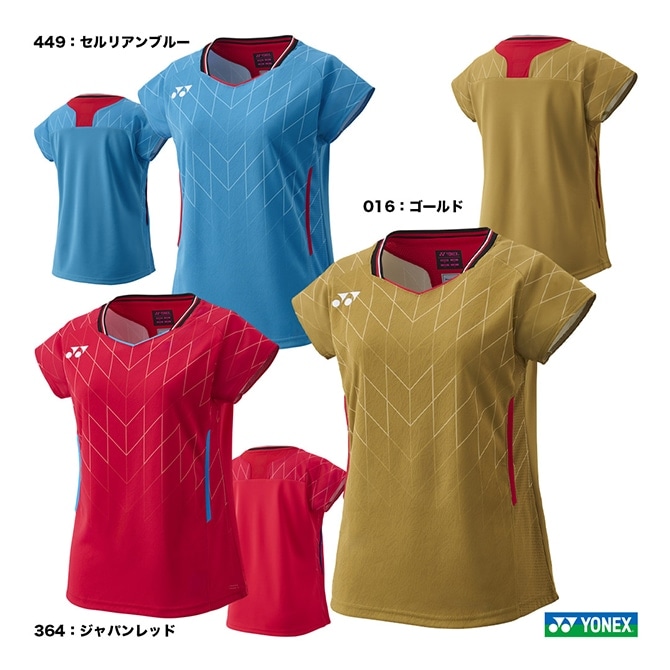 YONEX バドミントン 日本代表モデル ゲームシャツ WOMEN 364 Ｍ YONEX（ヨネックス） ゲームシャツ 20783 レディース 2024AW