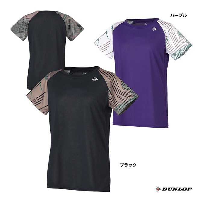 DUNLOP （ダンロップ） テニス ゲームシャツ・パンツ GAME SHIRT 【ブラック】 DAP-1541 900 ゲームシャツ ゲームシャツ メンズ・レディース 男性用・女性用 ブラック 黒 25FW {NP} ダンロップ DUNLOP テニスウェア レディス ゲームシャツ DAP-1524W