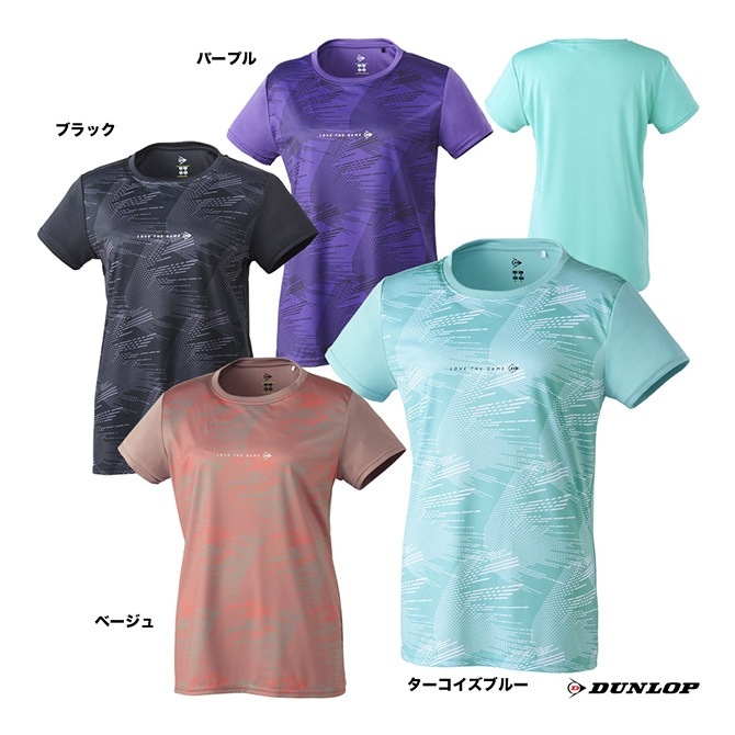 ダンロップ25年秋冬モデル テニス用Tシャツ＆ショーツセット ブルー ダンロップ25年秋冬モデル テニス用Tシャツ＆ショーツセット ブルー