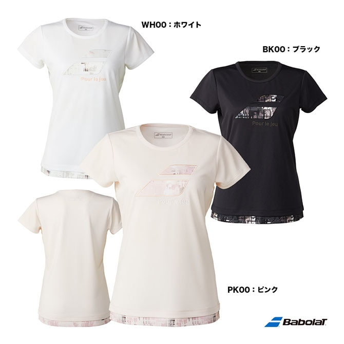 バボラ BabolaT テニスウェア レディス PURE ショートスリーブシャツ
