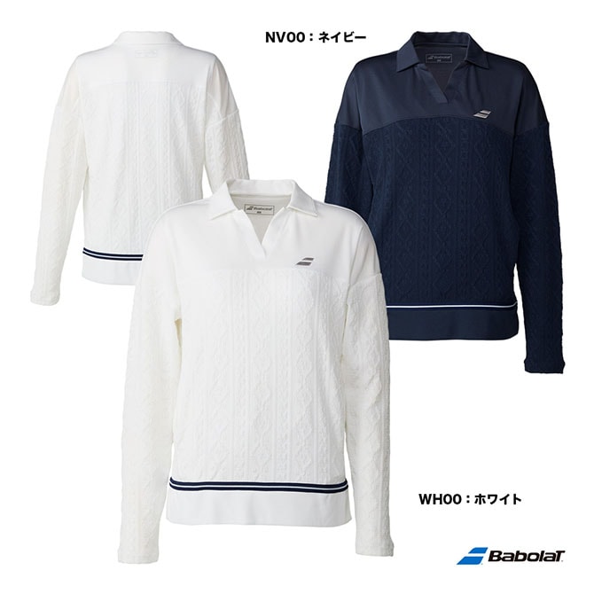 レディース バボラ BabolaTPURE ロングスリーブシャツ BWT5126 バボラ BabolaT テニスウェア レディス PURE ロングスリーブ