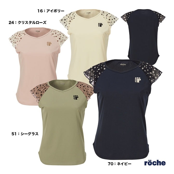 あち ローチェ roche テニスウェア レディス ゲームシャツ 258508