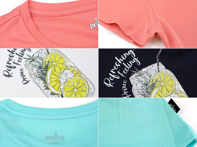 プリンス　テニスウェア Tシャツ&スカートセット Prince プリンス テニスウェア レディース Tシャツ WS5074