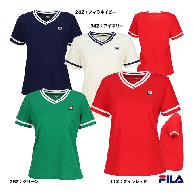 フィラテニスウェアXL フィラ FILA テニスウェア レディス ゲームシャツ EL0028 | メーカー