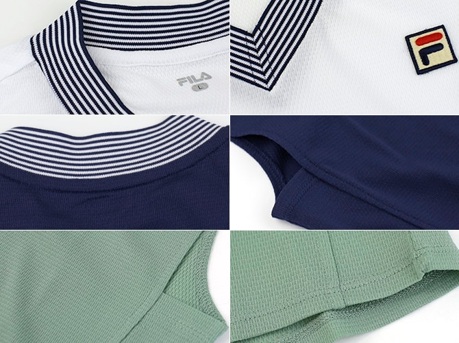 No.761 FILA 今期秋冬最新ゲームシャツ☆新色モーヴ☆XL☆新品☆ フィラ FILA テニスウェア レディス ゲームシャツ EL0016