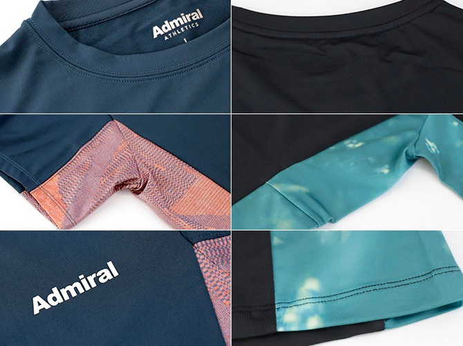 アドミラル Admiral ウェア レディス サイドフレアヘムグラフィックTEE