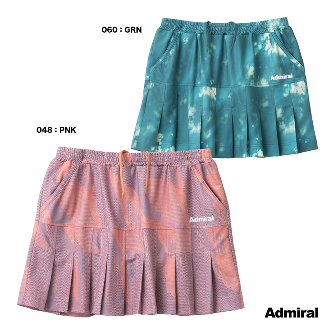 アドミラル Admiral ウェア レディス グラフィックプリーツスコート