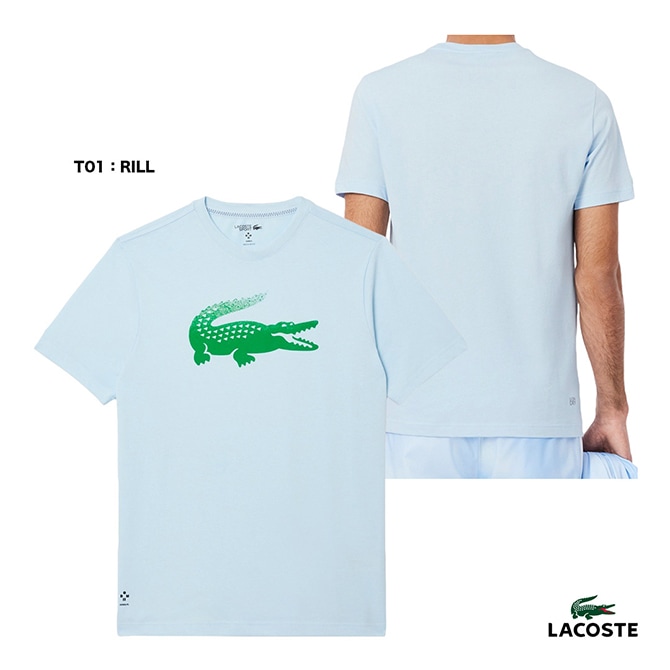 ラコステ LACOSTE テニスウェア メンズ メドベージェフ かすれワニロゴ