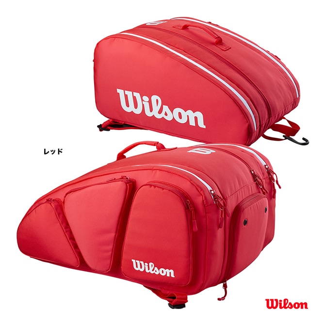 륽 Wilson ԥåܡХå PICKLEBALL SUPER TOUR RED BAG WR8909501001