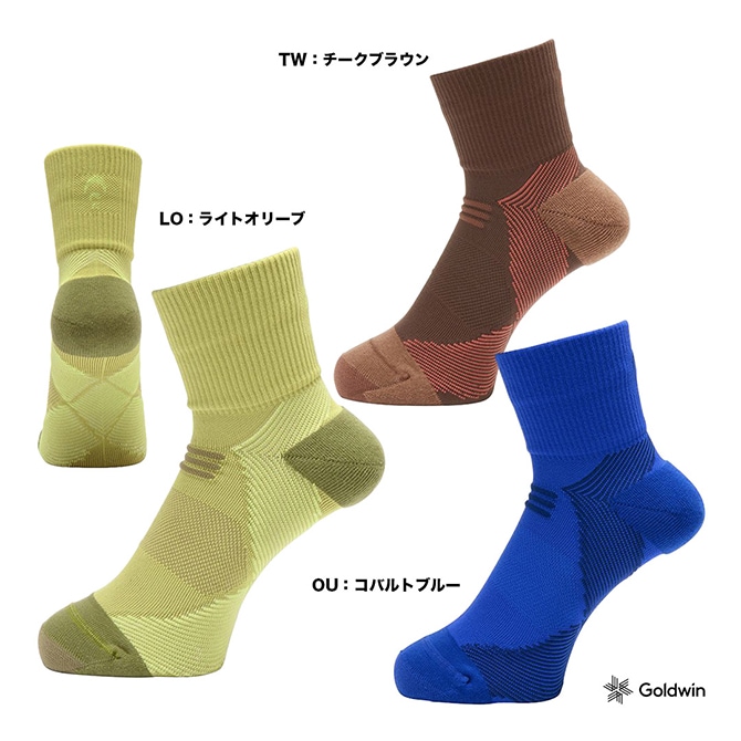 シースリーフィット C3fit  ユニセックス アーチサポート クォーターソックス GC23301