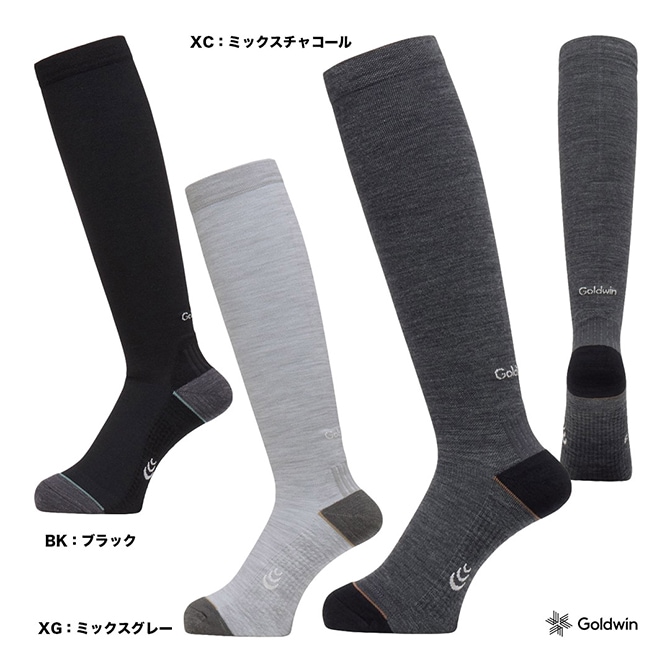 シースリーフィット C3fit  ユニセックス ウールブレンドコンプレッションハイソックス GC25106