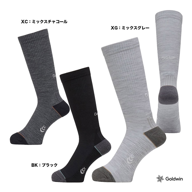 シースリーフィット C3fit  ユニセックス ウールブレンドミッドカットソックス GC25107
