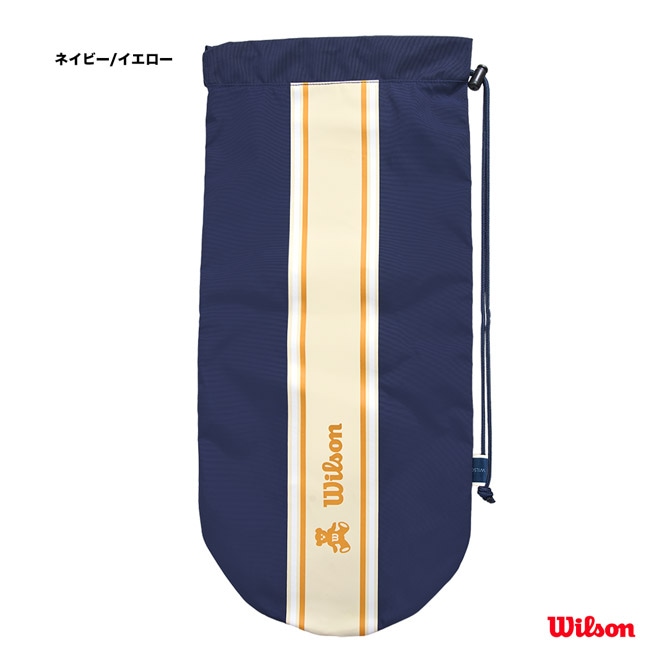 ★美品★レア★WILSON ADVANTAGE★木製テニスラケットケース★ ウイルソン Wilson テニスバッグ BEAR RACQUET SOFT COVER