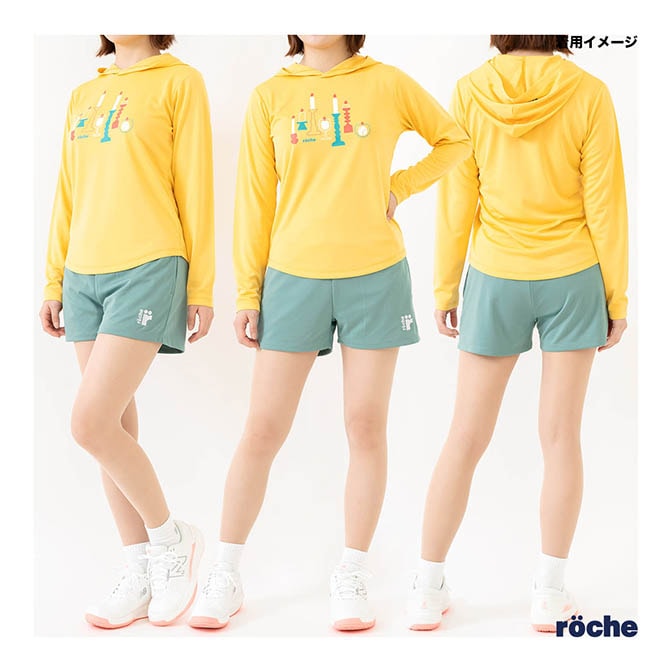 ローチェ roche テニスウェア レディス フーデッド長袖Tシャツ 259514