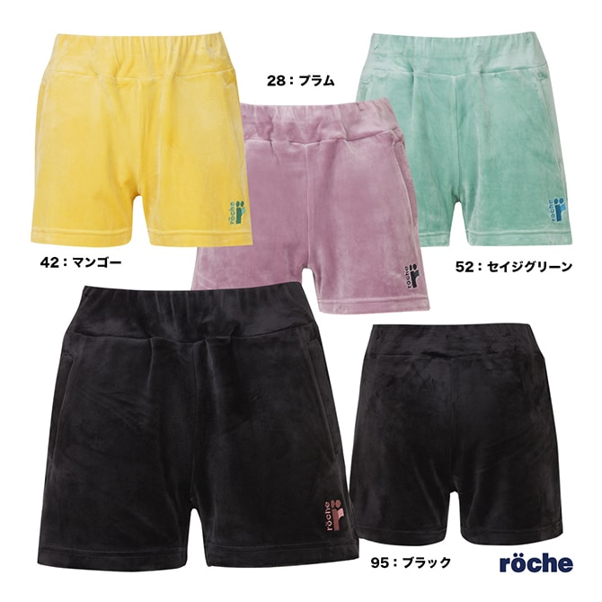 ローチェ roche テニスウェア レディス ベロアショートパンツ 259516