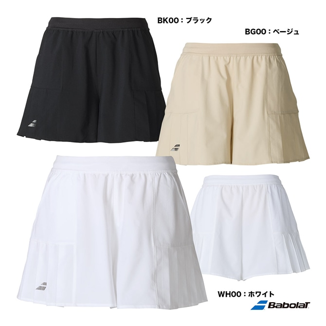 【新品】Babolat 25AW テニスキュロットベージュ L バボラ BabolaT テニスウェア レディス PURE ショートパンツ BWG5474
