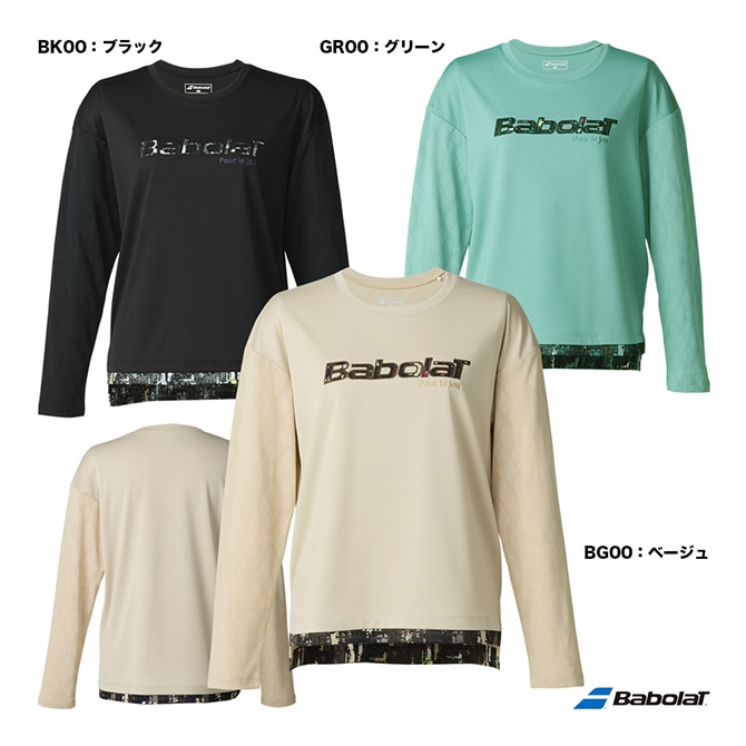 バボラ BabolaT テニスウェア レディス PURE ロングスリーブシャツ