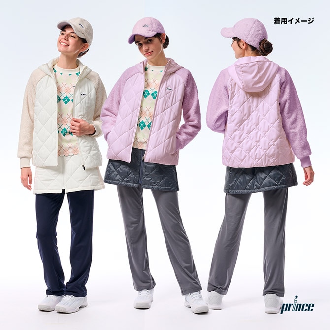プリンス prince テニスウェア レディス ハイブリッドジャケット