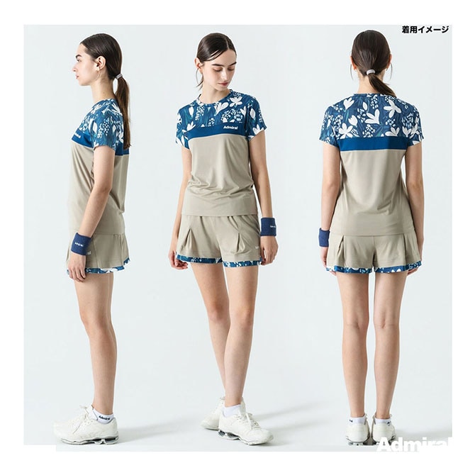 美品Admiral ATLA405 Mサイズ テニスウェア アドミラル Admiral テニスウェア レディス フロントライン