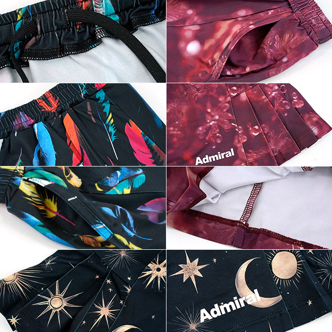 アドミラル Admiral テニスウェア レディス サイドヘムプリーツ