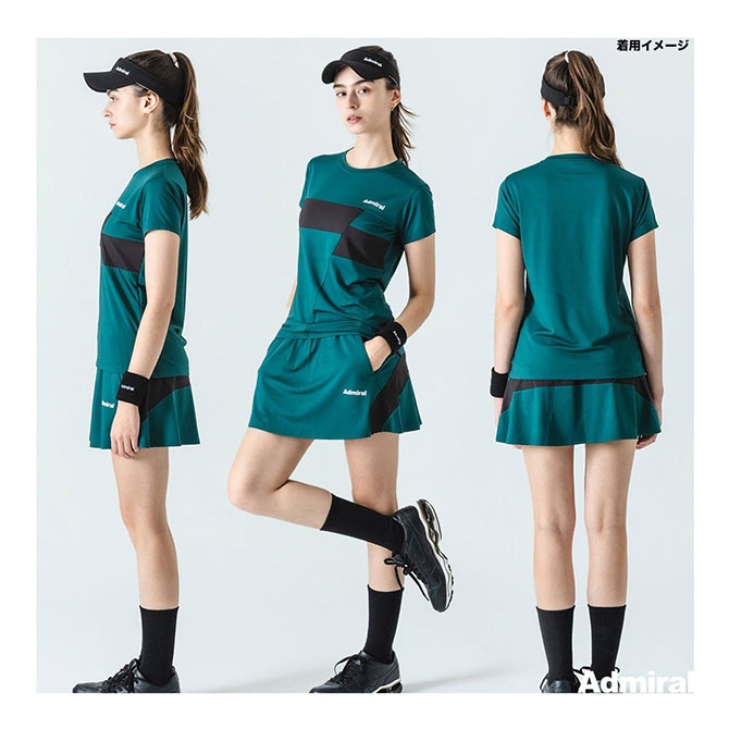 アドミラル Admiral テニスウェア レディス バイカラーラインフレア