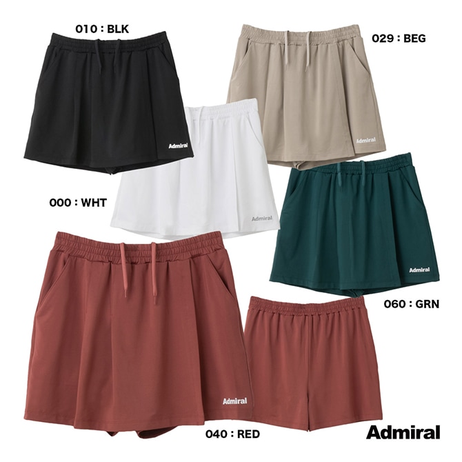 アドミラル Admiral テニスウェア レディス サイドタックスキュロット ATLA546