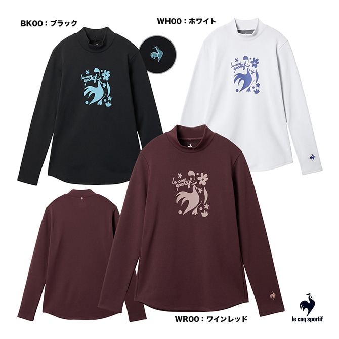 ルコックスポルティフ LCS テニスウェア レディス モックネック長袖シャツ LN5FLT11L
