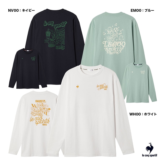 ルコックスポルティフ LCS ウェア メンズ グラフィック長袖Tシャツ LT5FLT01M