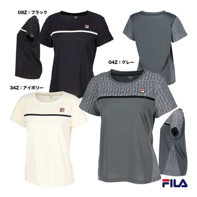 FILA|テニスウェア|ゲームシャツ|レディース 2025年 秋冬新品タグ付き FILA フィラ テニスウェア レディース ゲームシャツ EL0050