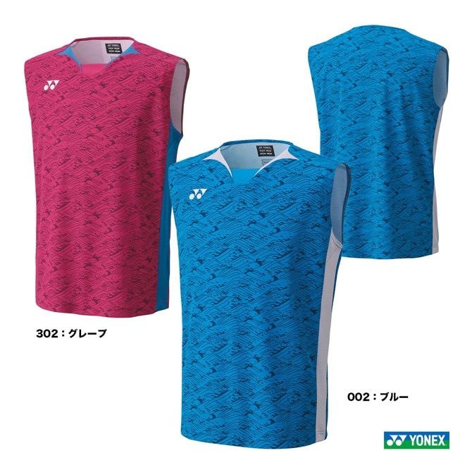 YONEX バドミントン ノースリーブシャツ Mサイズ ヨネックス YONEX バドミントンウェア メンズ ゲームシャツ