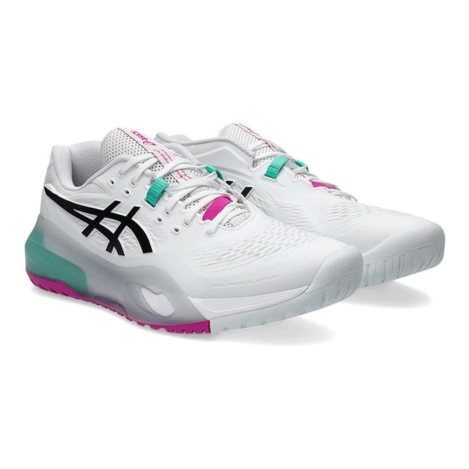 asics テニスシューズ バーガンディ 新しいタグ付き アシックス asics テニスシューズ メンズ GEL-RESOLUTION X（WIDE