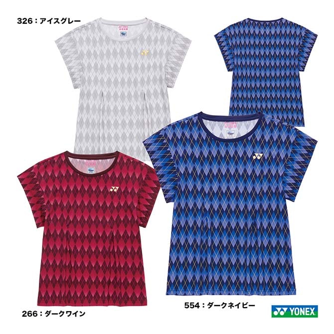 YONEX ゲームウェア ヨネックス YONEX テニスウェア レディス ゲームシャツ（スリム